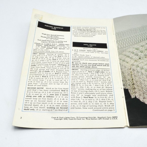 Vintage 3 Book Set Knit & Crochet Yarn Art Pattern Books Grannycore - Picture 2 of 10